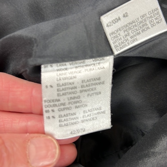 Max Mara Lycra Sensations Virgin Wool Grey Blazer - Picture 7 of 11